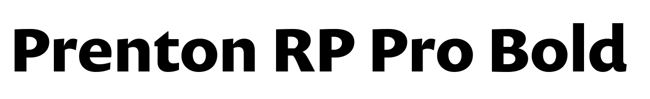 Prenton RP Pro Bold